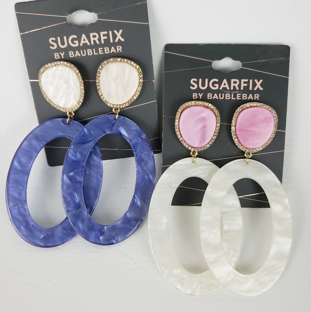 Sugarfix Drop Earrings (2 Pairs) NWOT
